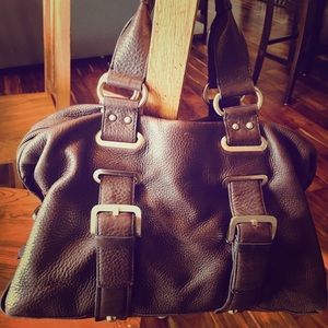 Kenneth Cole chocolate brown leather purse